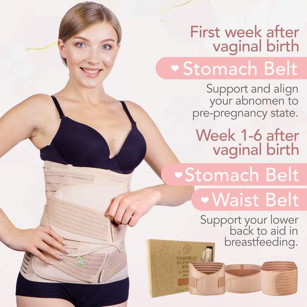 3 In 1 Postpartum Support Belt in Classic Ivory - Fawn & Doe Baby Co.
