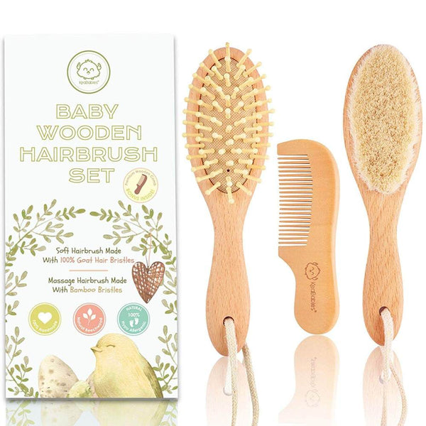 Baby Hair Brush and Comb Set - Fawn & Doe Baby Co.