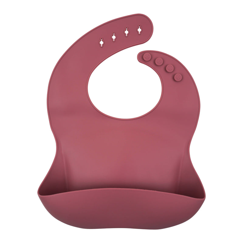 Tiny Teethers - Silicone Bib | Baby & Toddler: Pink
