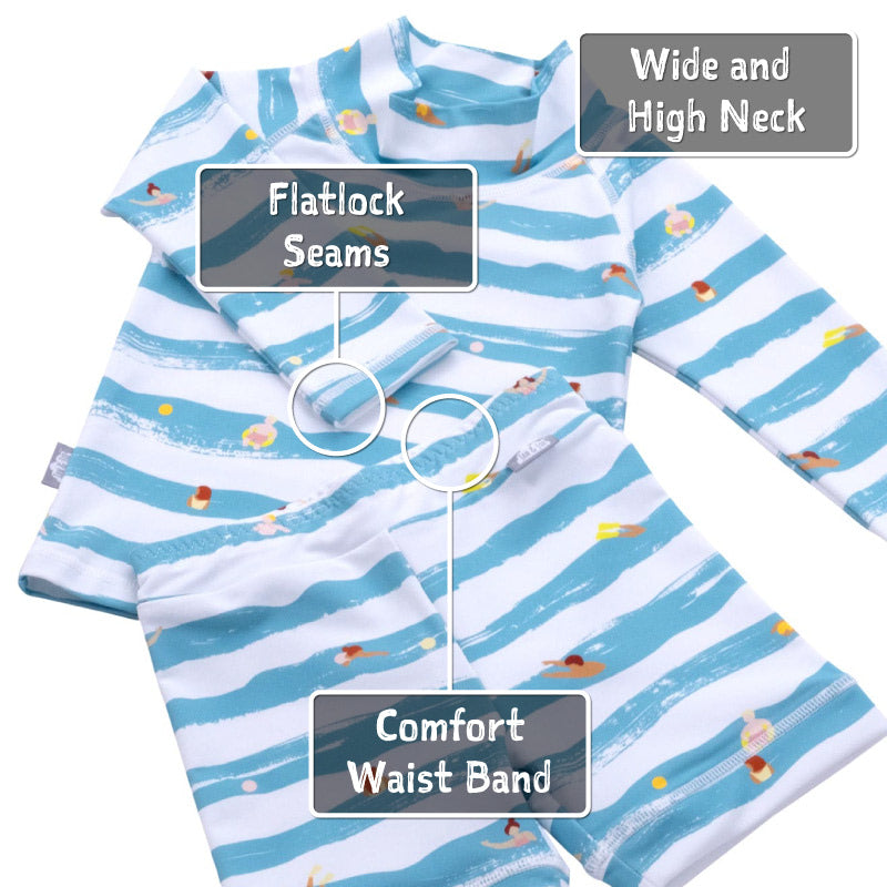 Sun Protection Shirt and Shorts Bathing Suit Set - Waterplay