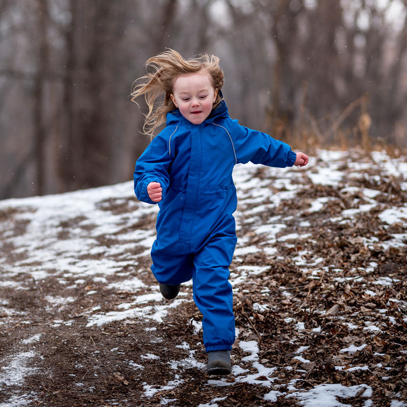 1-Piece Water Proof + Fleece Lined Snowsuit - Blue