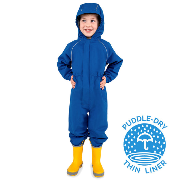 1-Piece Water Proof + Fleece Lined Snowsuit - Blue