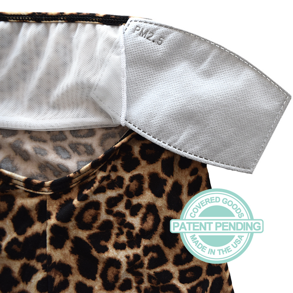 Face Cover Scarf- Leopard - Fawn & Doe Baby Co.