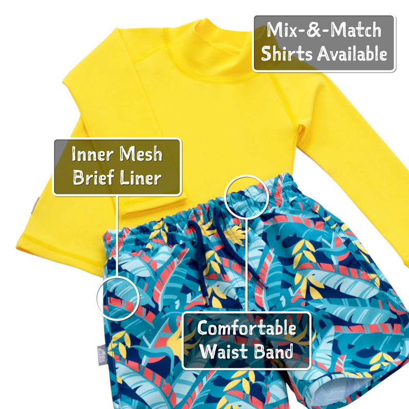 UV Swim Short- Tropical