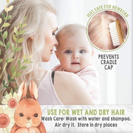 Baby Hair Brush and Comb Set - Fawn & Doe Baby Co.