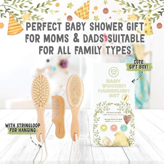 Baby Hair Brush and Comb Set - Fawn & Doe Baby Co.