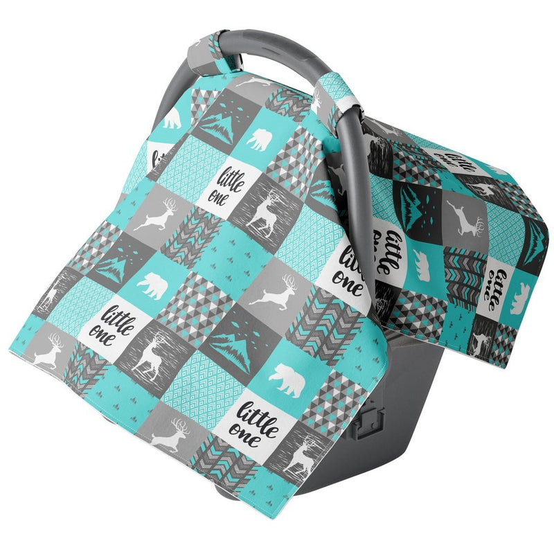 Car Seat Canopy- Wild Mountains - Fawn & Doe Baby Co.