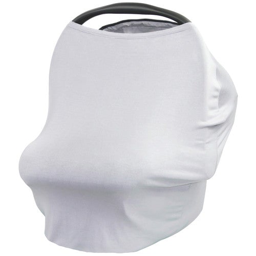 Car Seat Canopy/Nursing Cover- Grey Fog - Fawn & Doe Baby Co.