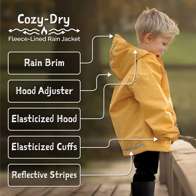 Cozy Dry Rain and Snow Jacket - Heather Grey - Fawn & Doe Baby Co.