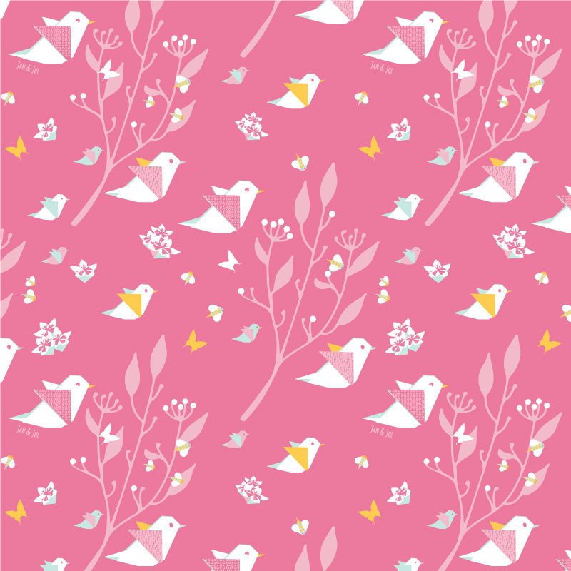 Cozy Dry Rain and Snow Jacket - Pink Origami - Fawn & Doe Baby Co.