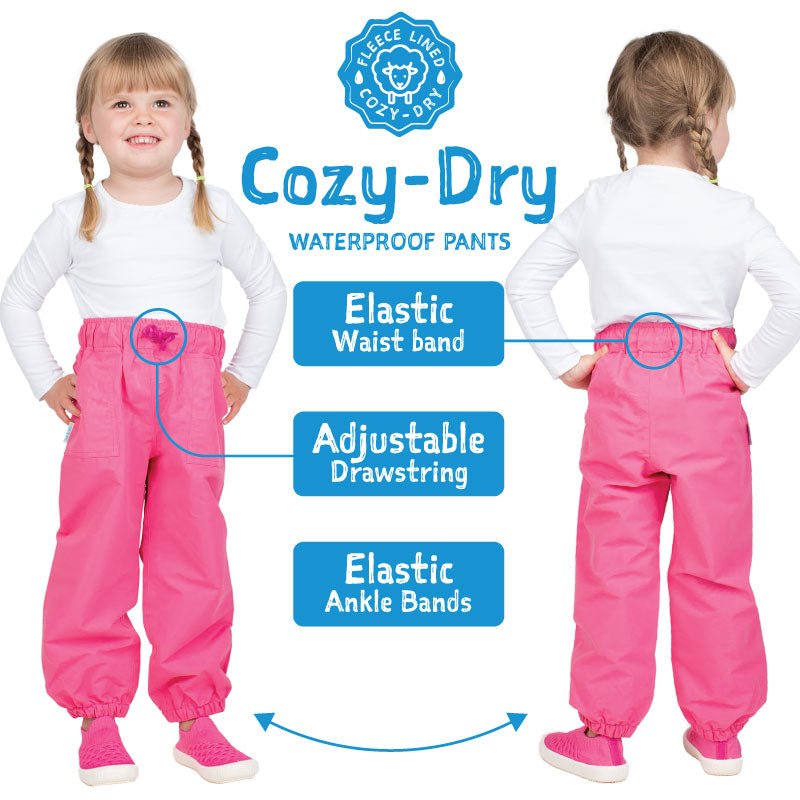 Cozy Dry Rain and Snow Pants - Fern Green - Fawn & Doe Baby Co.