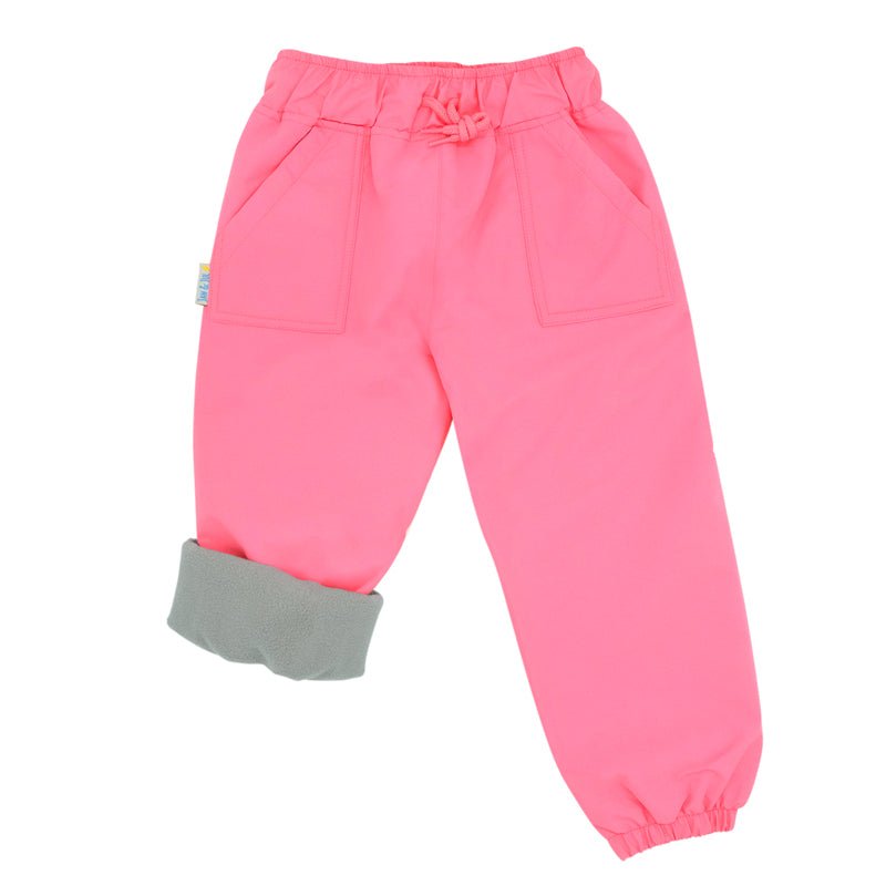 Cozy Dry Rain and Snow Pants - Watermelon Pink - Fawn & Doe Baby Co.
