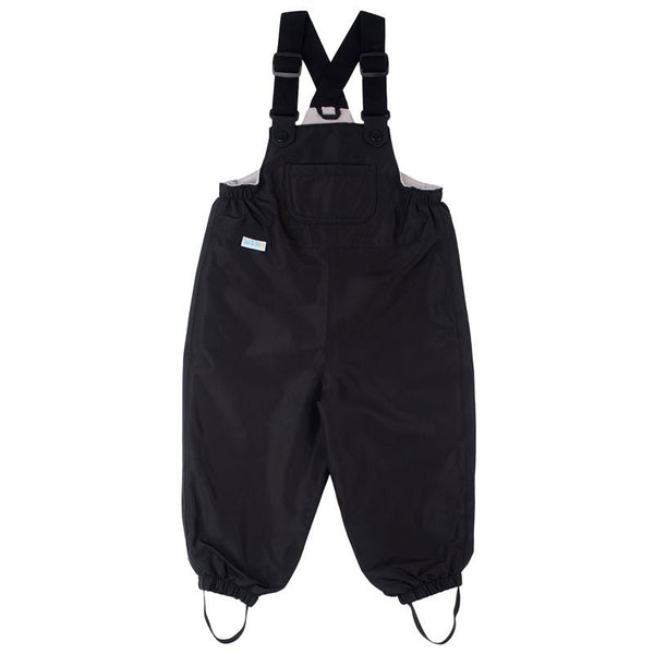 Cozy Dry Rain + Snow Bib Pants - Black - Fawn & Doe Baby Co.