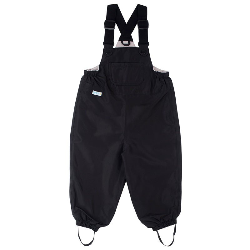 Cozy Dry Rain + Snow Bib Pants - Black - Fawn & Doe Baby Co.