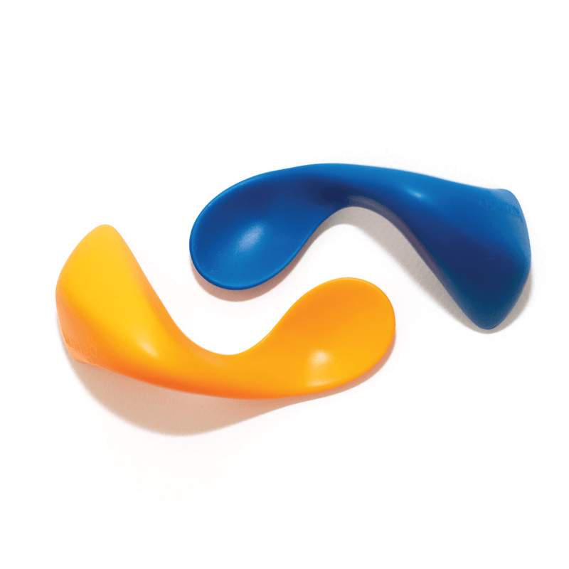 Curved Baby Spoon- Mango & Wave - Fawn & Doe Baby Co.
