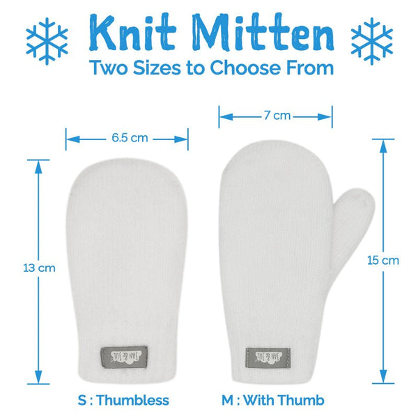 Knit Mittens - Cream - Fawn & Doe Baby Co.