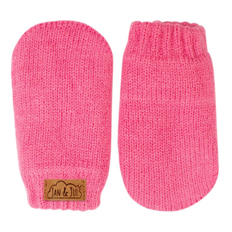 Knit Mittens - Watermelon Pink - Fawn & Doe Baby Co.