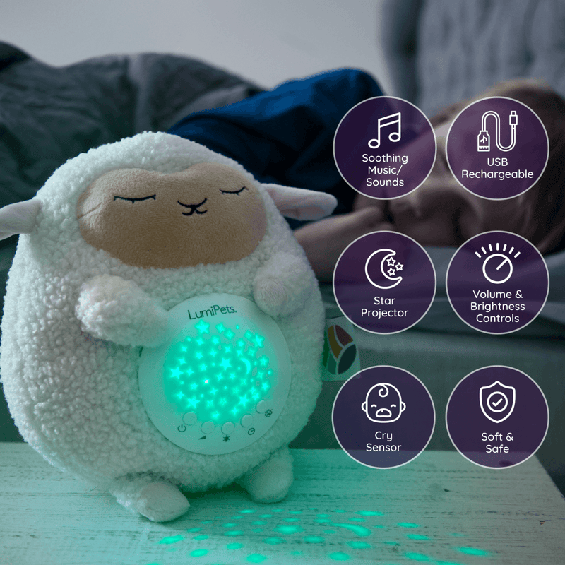 Lamb Sound Soother and Star Projector - Fawn & Doe Baby Co.
