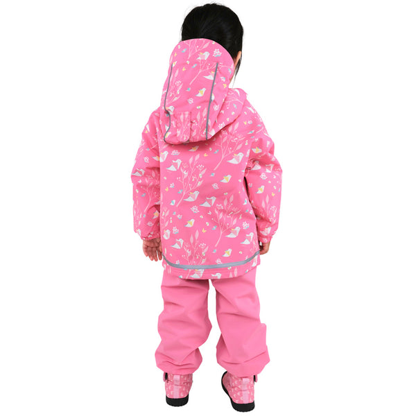 Cozy Dry Rain and Snow Jacket - Pink Origami