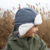Trapper Hat - Heather Grey - Fawn & Doe Baby Co.