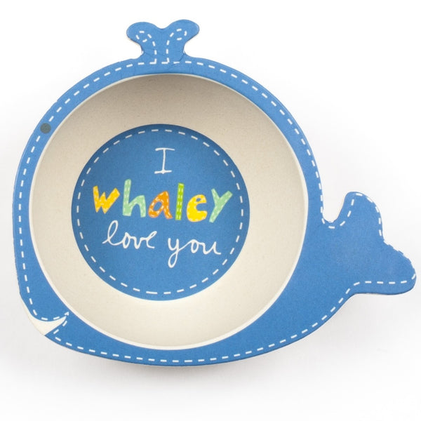 Whaley The Whale-Bamboo Feeding Bowl